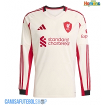 Camisa de time de futebol Liverpool Replicas 2º Equipamento 2025-26 Manga Comprida